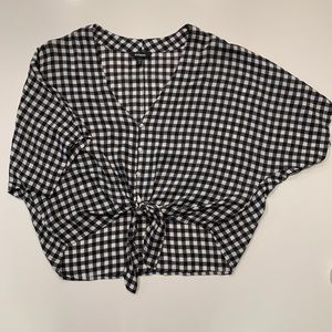 2/$12 3/$15 Express check tie top-oversized